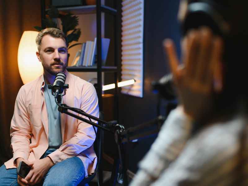 Sample of a podcast studio in Abu Dhabi