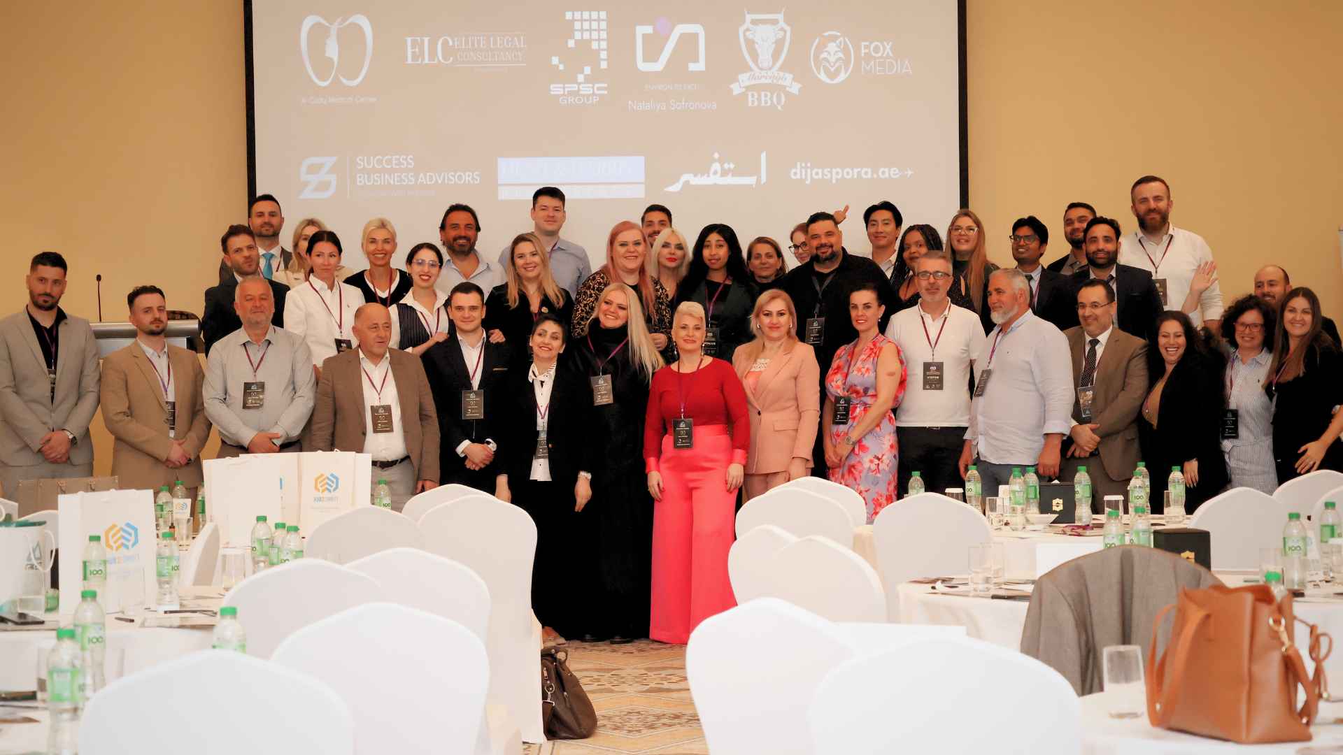 The is a collective photo from Hub2Connect International Business Conference Abu Dhabi 2025